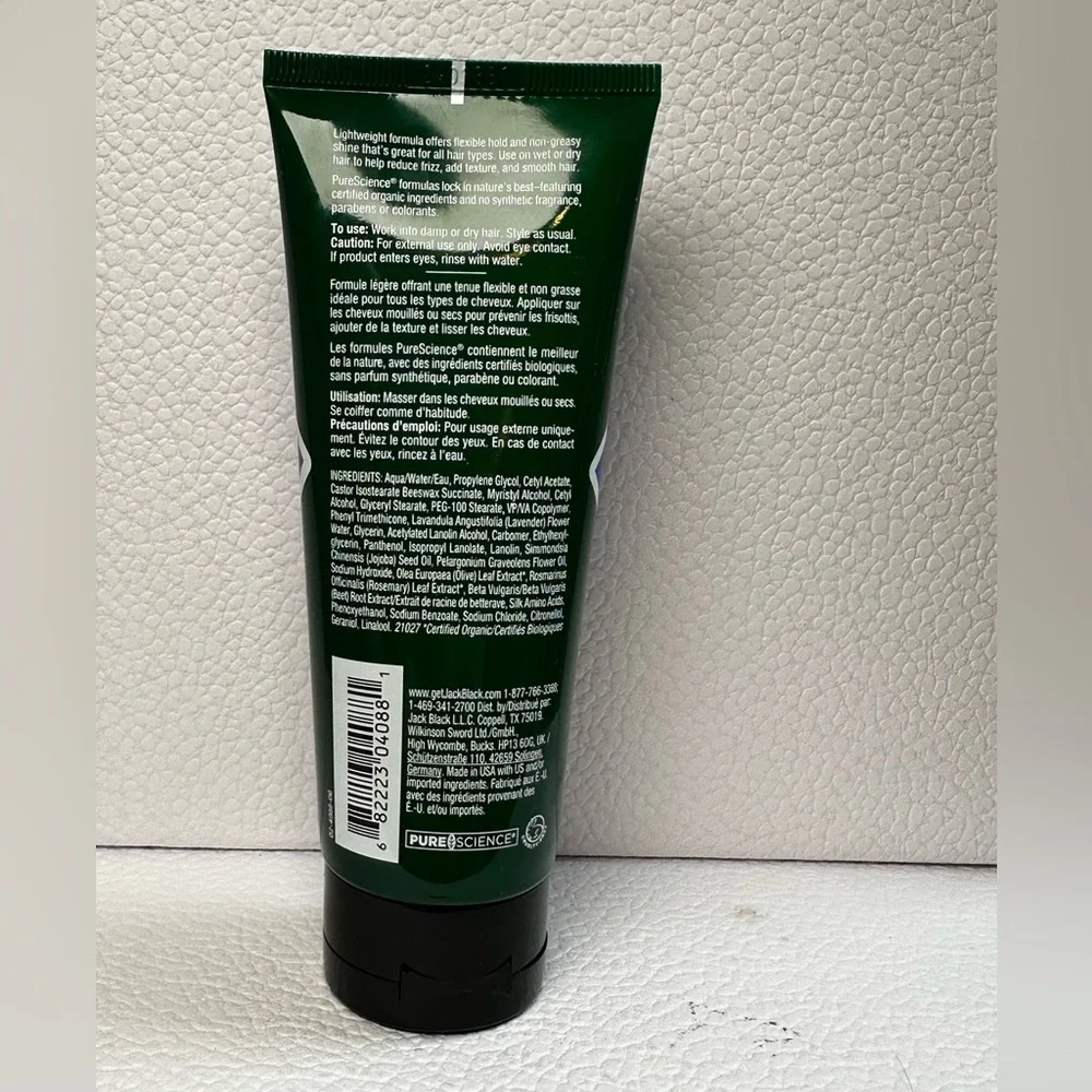 🆕 & Sealed JACK BLACK Sleek Finish Texture Cream for Men or Short Hair 96 g